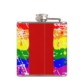 ゲイレインボー生まれフラッグ フラスク (裏面)