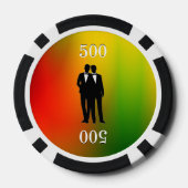 ゲイレインボー結婚ズ ポーカーチップ (裏面)