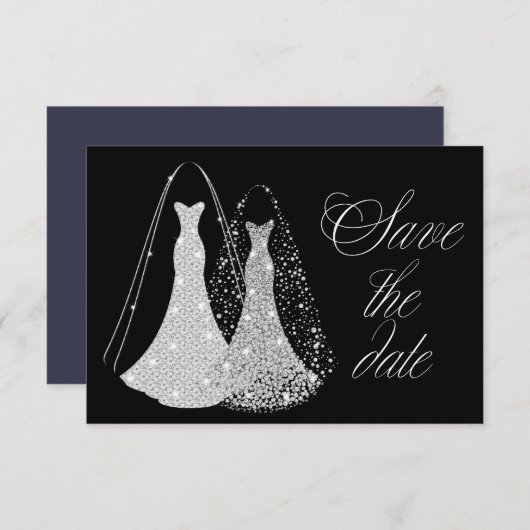 ゲイレズエレガントビアン日付の保存 セーブザデート (正面/裏面)