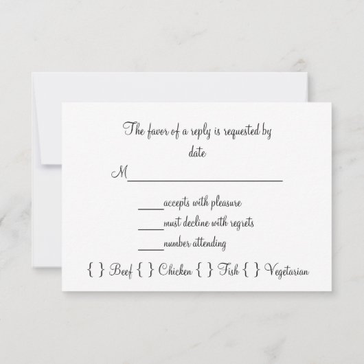 ゲイレズビアンウェディングRSVP金ゴールド、チョコレートブラウン 出欠カード (裏面)