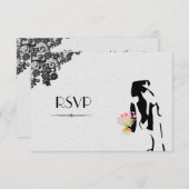 ゲイレズビアンウェディングRSVP 出欠カード (正面/裏面)