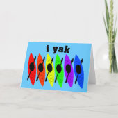 ゲイレズビアンカヤックグリーティングカード カード (正面)