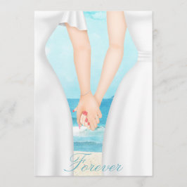 ゲイレズビアンツーブライドオンビーチ招待状 招待状