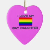 ゲイレズビアン私は私のゲイ娘 セラミックオーナメント (右)