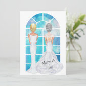 ゲイレズビアン結婚式招待状 招待状 (スタンド正面)