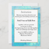 ゲイレズビアン結婚式招待状 招待状 (裏面)