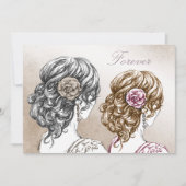 ゲイレズビアン結婚式招待状 招待状 (正面)