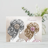 ゲイレズビアン結婚式招待状 招待状 (スタンド正面)