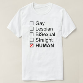 ゲイレズビアンBiSealストレート人間なしラベルT Tシャツ