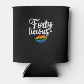 ゲイレズビアンLGBTフォルティシオ40歳の誕生日プレゼント 缶クーラー (正面)