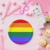 ゲイレズビアンLGBTレインボープライド国旗 ペーパープレート (パーティー)