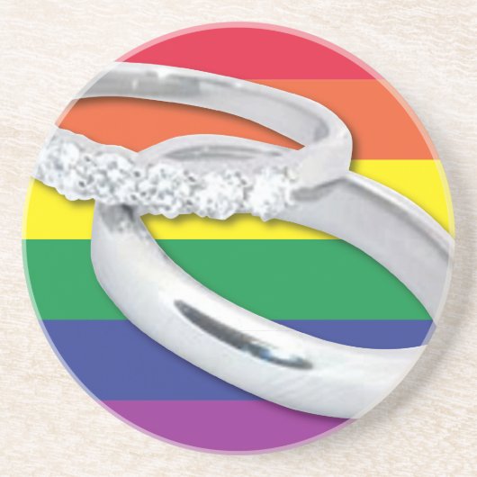 ゲイレズ結婚ビアン コースター (正面)