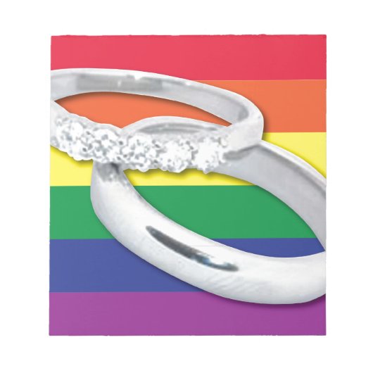 ゲイレズ結婚ビアン ノートパッド (正面)