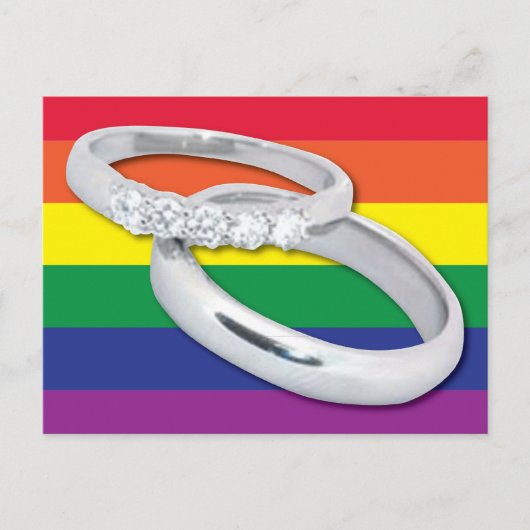 ゲイレズ結婚ビアン ポストカード (正面)