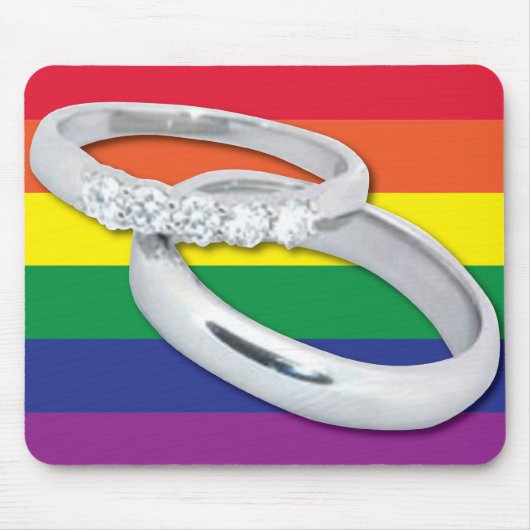 ゲイレズ結婚ビアン マウスパッド (正面)