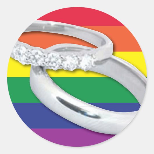 ゲイレズ結婚ビアン ラウンドシール (正面)