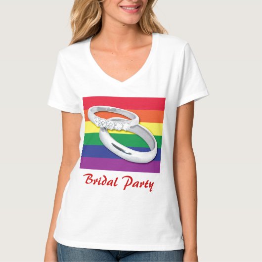 ゲイレズ結婚ビアン Tシャツ (正面)