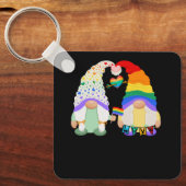 ゲイレトランスBiプライド格言ラブレインボーフラッグLg キーホルダー (正面)