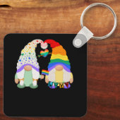 ゲイレトランスBiプライド格言ラブレインボーフラッグLg キーホルダー (裏面)