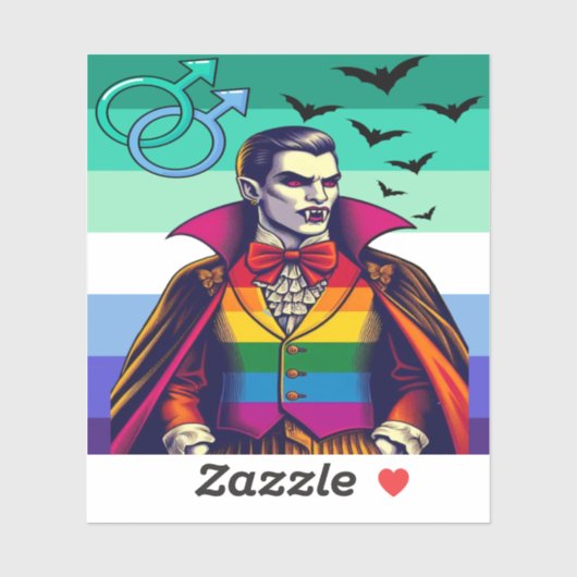 ゲイヴァンパイアインレインボーフラッグウェア シール (シート)