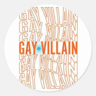 ゲイヴィランおもしろいミームLGBTゲイプライドレズビアンLGBT ラウンドシール