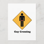 ゲイ交差 ポストカード (正面)