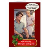 ゲイ休日セラピストデートすること失敗:クリスマスカード (正面)