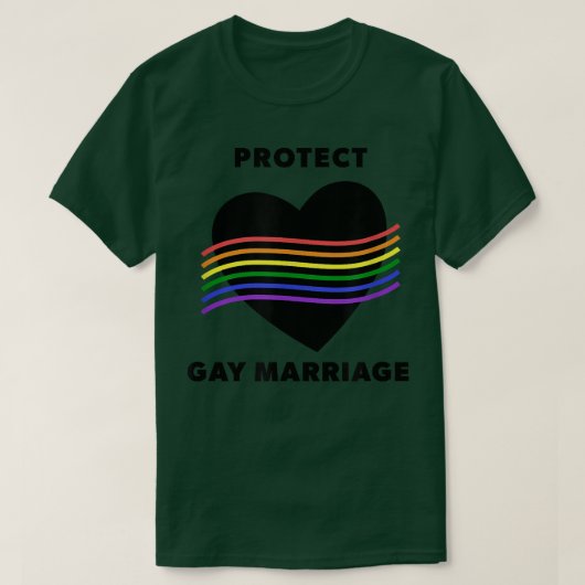ゲイ保護結婚LGBTレインボーAlly Equality LG Tシャツ (デザイン正面)