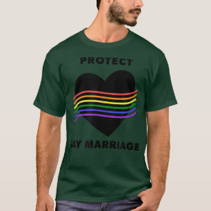 ゲイ保護結婚LGBTレインボーAlly Equality LG Tシャツ