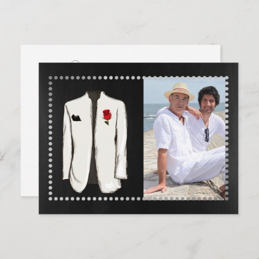 ゲイ写真の保存日付 案内ポストカード