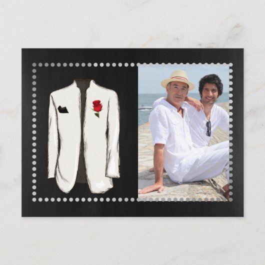 ゲイ写真の保存日付 案内ポストカード (正面)