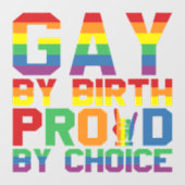 ゲイ別誕生誇りを持った別選択 ウィンドウサイン (シート)