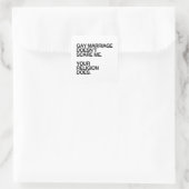 ゲイ同士の結婚で私は怖がらない スクエアシール (バッグ)