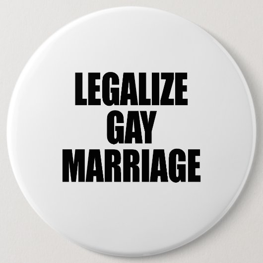 ゲイ同志の結婚を法律化して下さい 缶バッジ (正面)