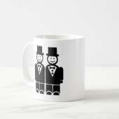ゲイ同志の結婚 コーヒーマグカップ (正面左)