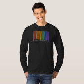 ゲイ同性愛者バーコードプライドサンフランシスコCalifornia A Tシャツ (正面フル)