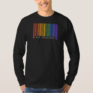 ゲイ同性愛者バーコードプライドサンフランシスコCalifornia A Tシャツ