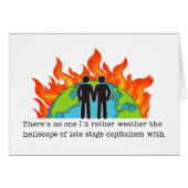 ゲイ周年記念自由主義のユーモアおもしろカード (正面横)