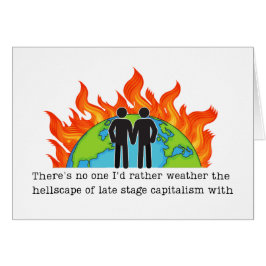 ゲイ周年記念自由主義のユーモアおもしろカード