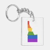 ゲイ地図アイダホ州| キーホルダー (正面左)