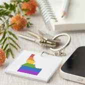 ゲイ地図アイダホ州| キーホルダー (正面右)