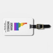 ゲイ地図アイダホ州| ラゲッジタグ (正面横)