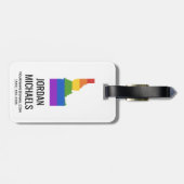 ゲイ地図アイダホ州| ラゲッジタグ (裏面横)