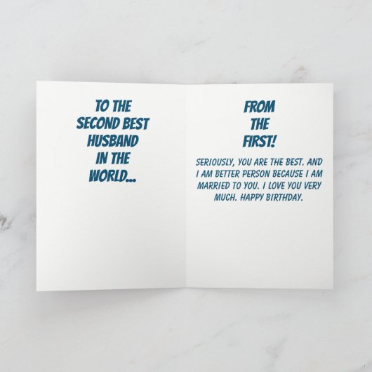 ゲイ夫誕生日 カード (内部)