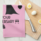 ゲイ女子結婚記念日 キッチンタオル (四つ折り)