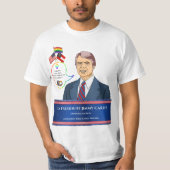 ゲイ婚 - カーター大統領の賛成引用 Tシャツ (正面)