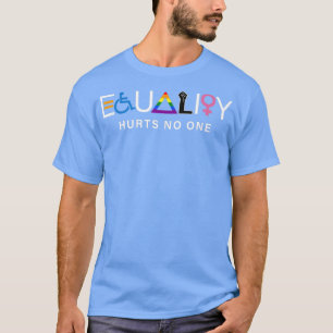 ゲイ平等は誰もLGBT平等プライドフナ Tシャツ