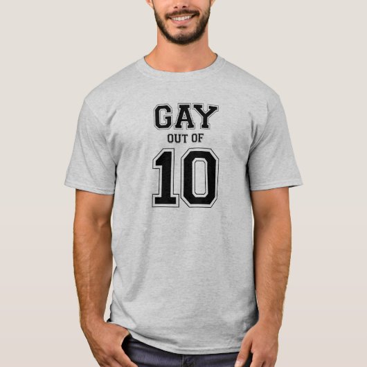 ゲイ度 10点中 -.png tシャツ (正面)