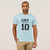 ゲイ度 10点満点中 - .png tシャツ (正面フル)