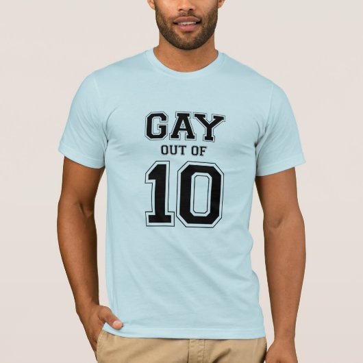 ゲイ度 10点満点中 - .png tシャツ (正面)
